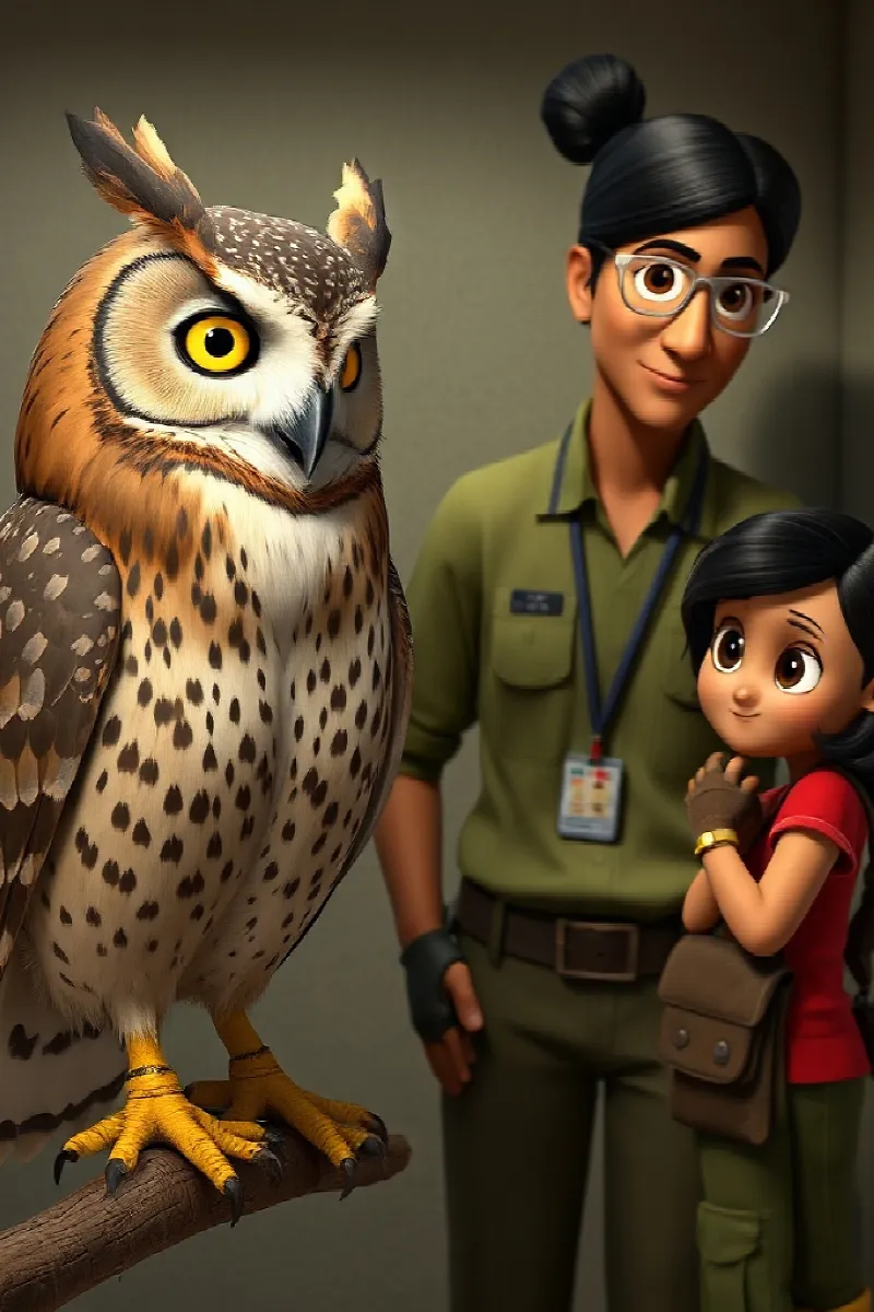 Picture 4 from the tale The Girl and the Owl Sanctuary