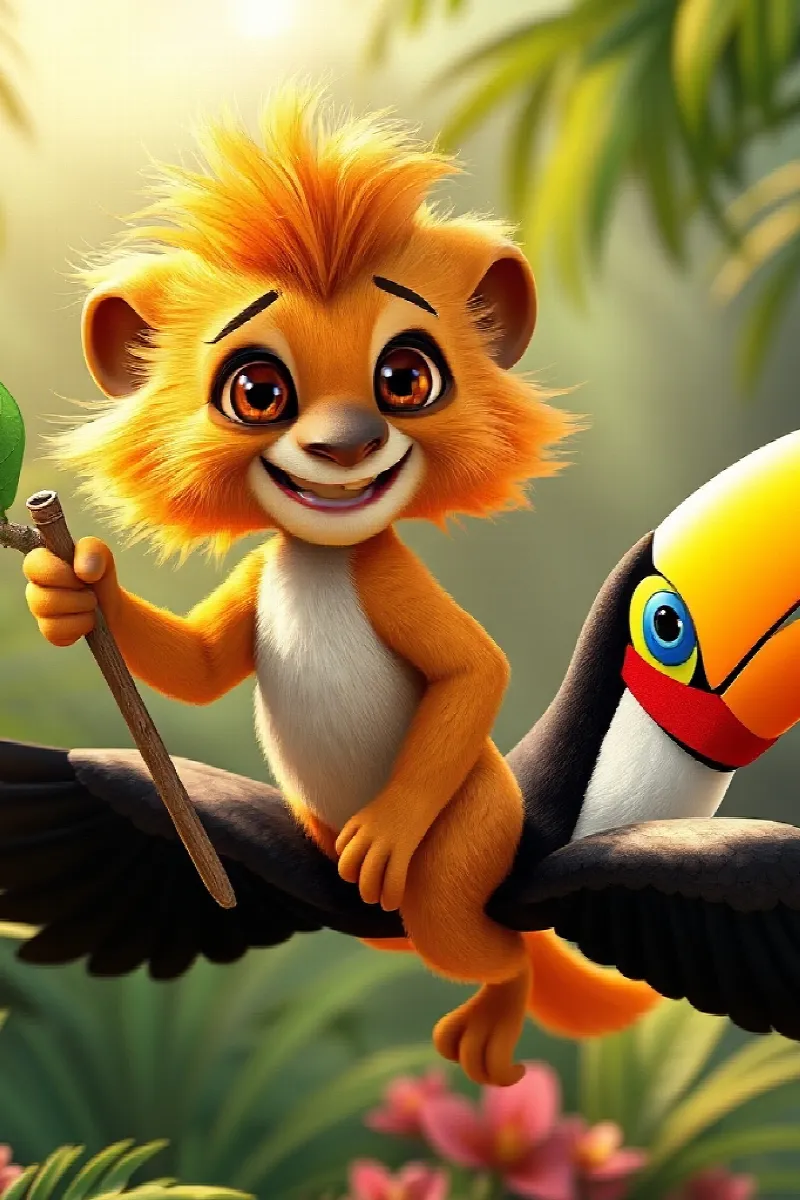 Picture 4 from the tale The Little Golden Lion Tamarin