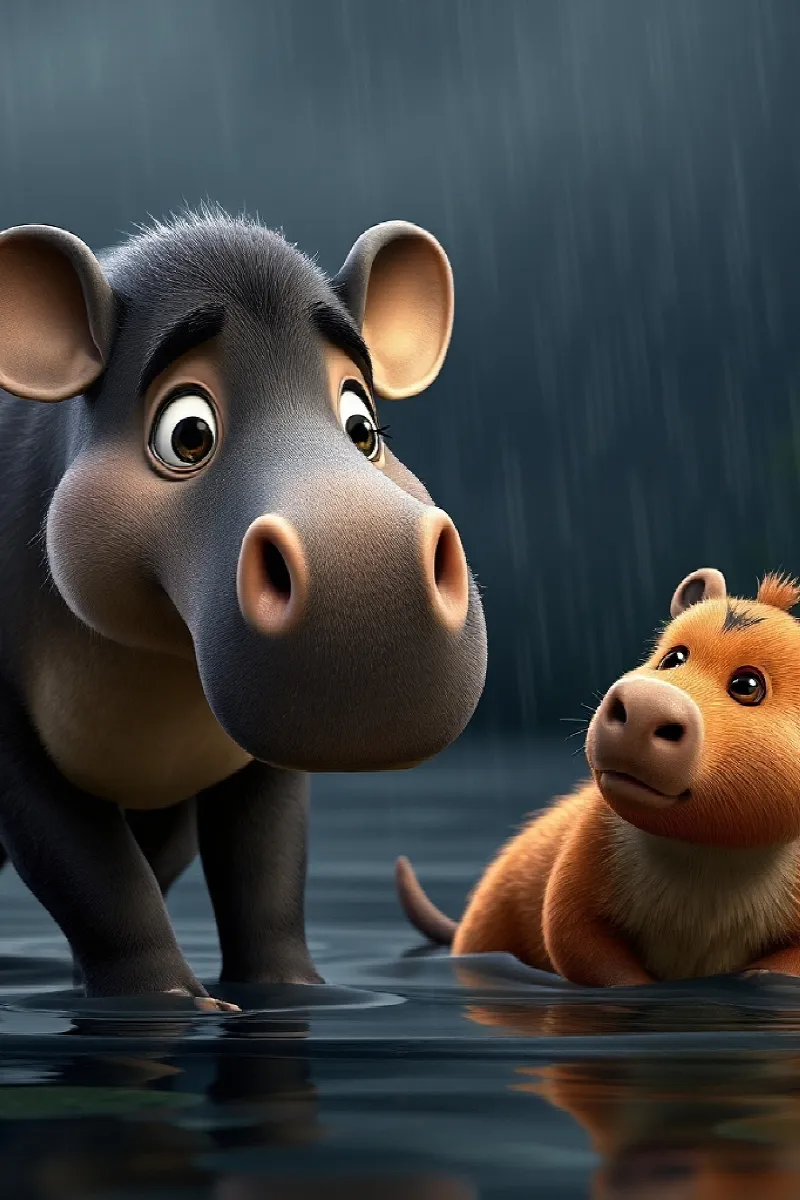 Picture 4 from the tale The Little Tapir's Friend