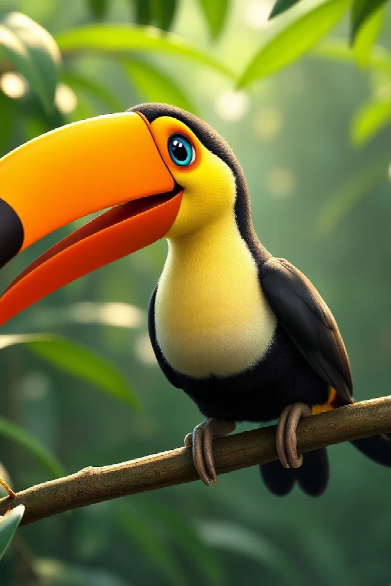 Picture 1 from the tale The Little Toucan's Friend