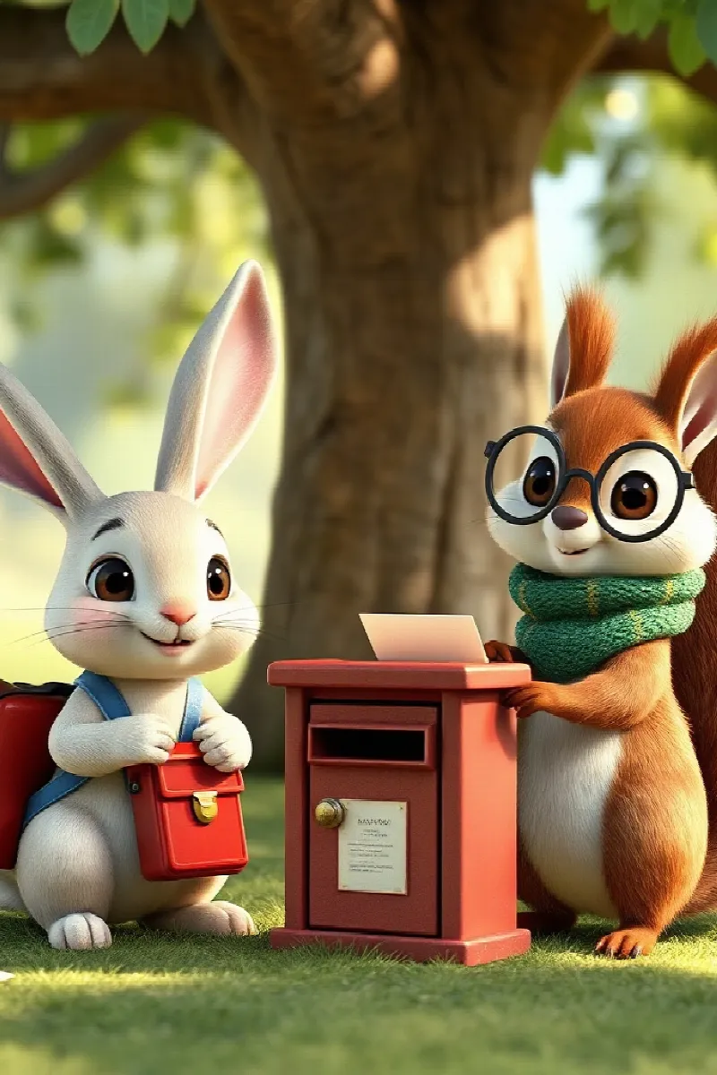 Picture 3 from the tale The Rabbit's Tiny Postbox