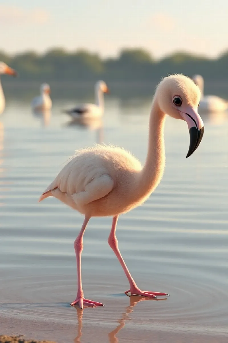Küçük Flamingo masalından 1. resim