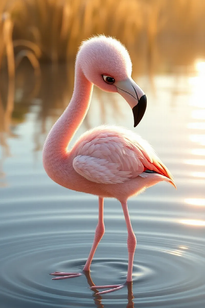 Küçük Flamingo masalından 3. resim