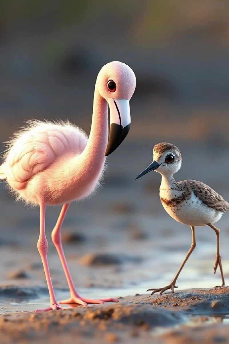 Küçük Flamingo masalından 4. resim