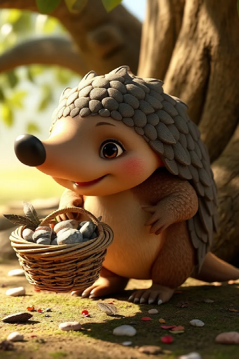 Pangolin'in İlk Partisi masalından 3. resim