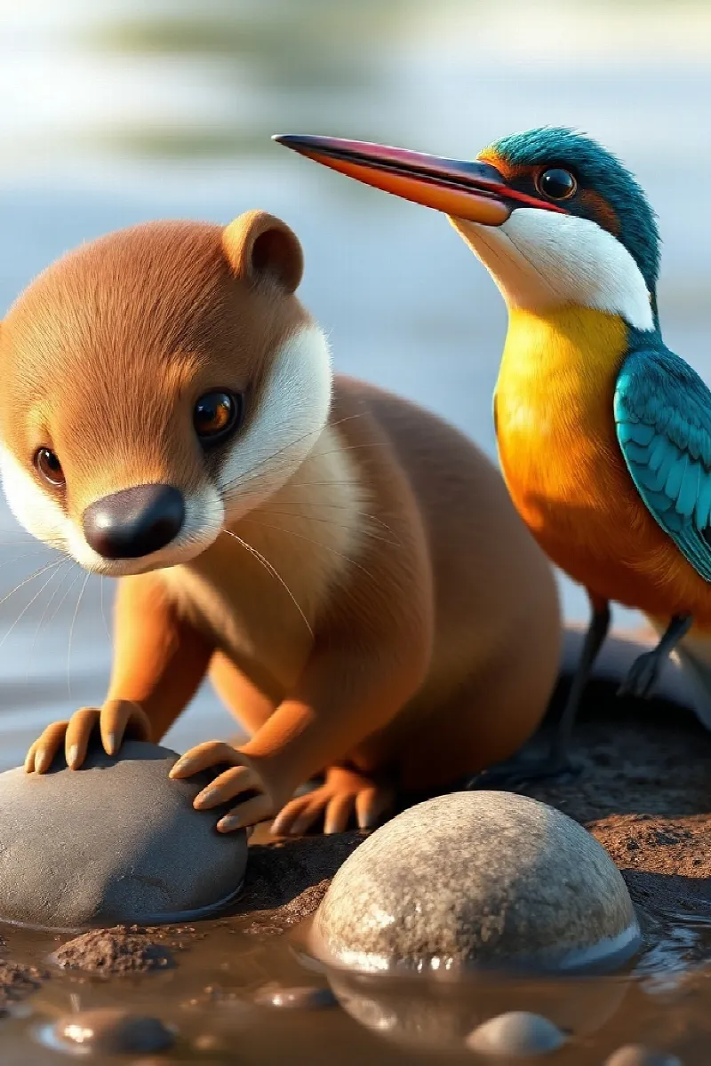 Picture 3 from the tale The Little Otter's Treasure