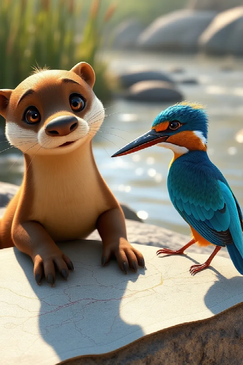 Picture 4 from the tale The Little Otter's Treasure