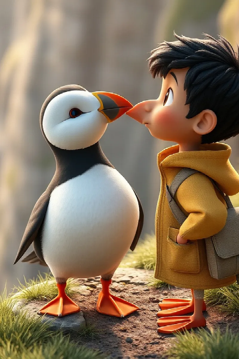 Picture 3 from the tale The Boy and the Little Puffin