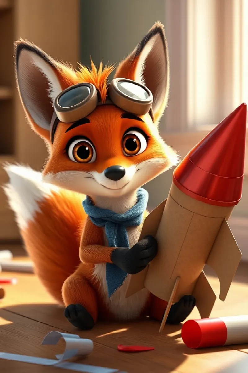 Picture 2 from the tale The Fox's Little Rocket