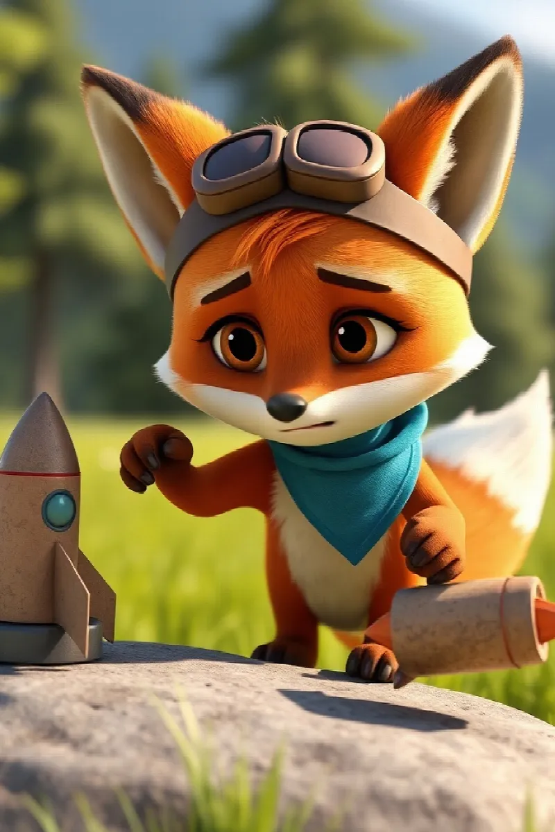 Picture 3 from the tale The Fox's Little Rocket