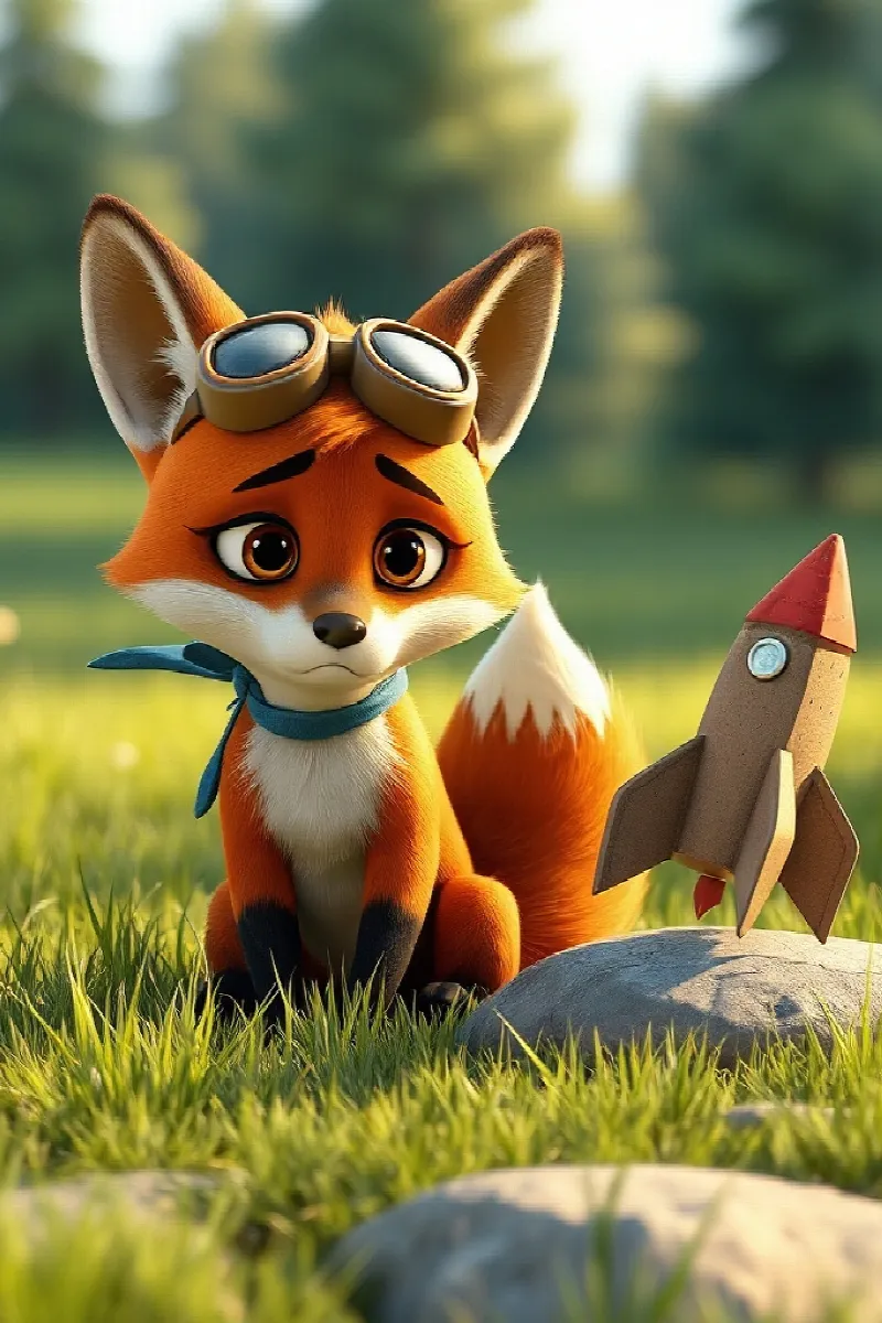 Picture 4 from the tale The Fox's Little Rocket