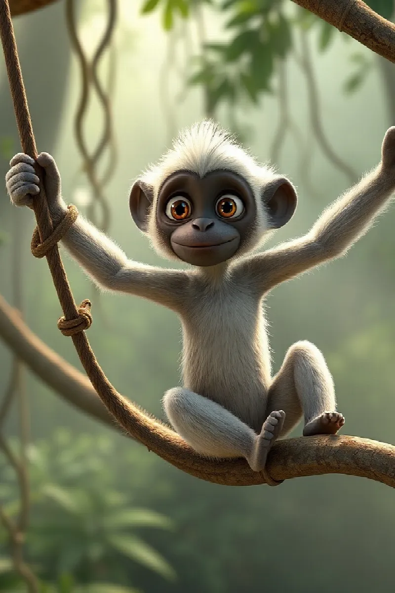 Picture 1 from the tale The Gibbon's Swing