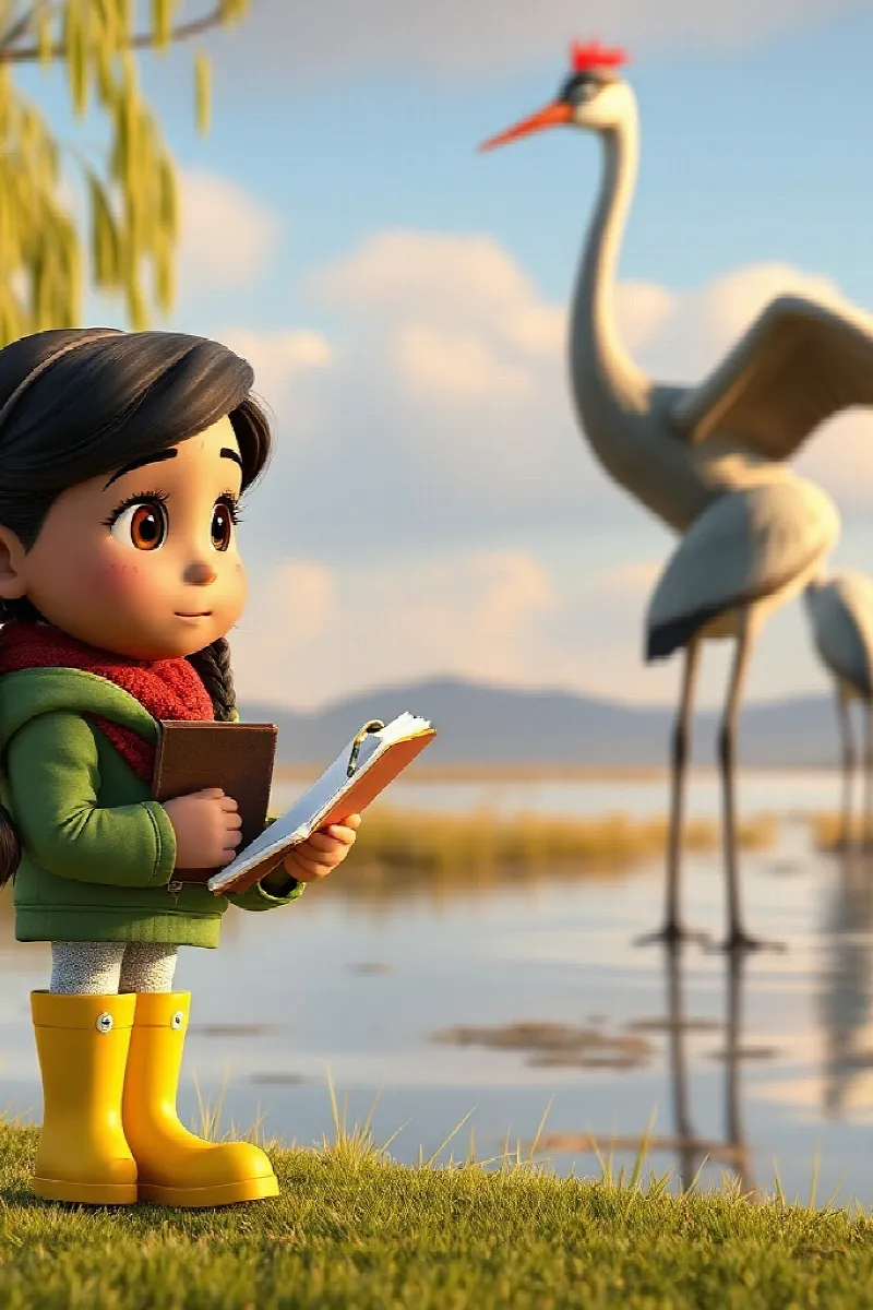 Picture 3 from the tale The Girl and the Crane