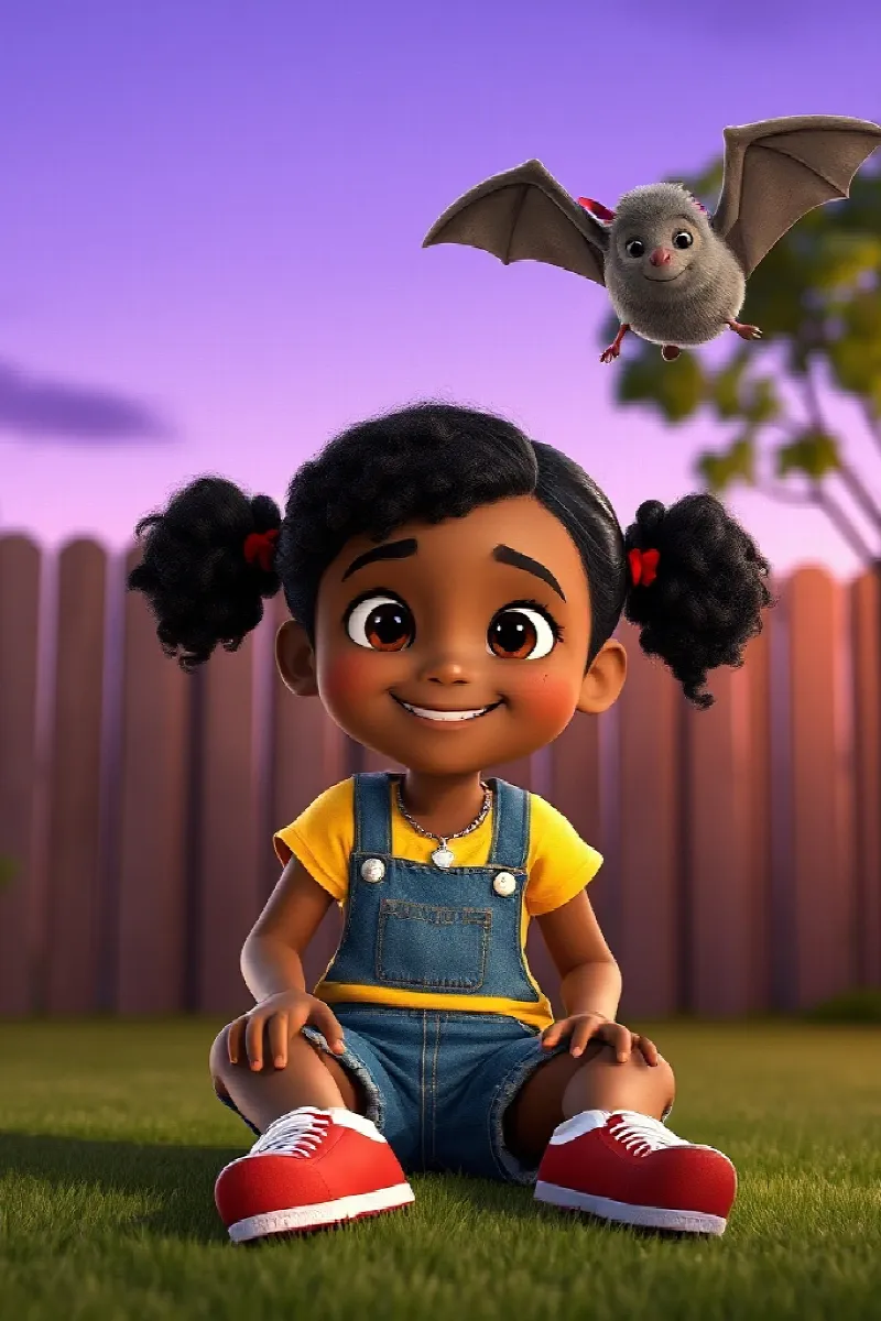 Picture 2 from the tale The Girl and the Little Bat