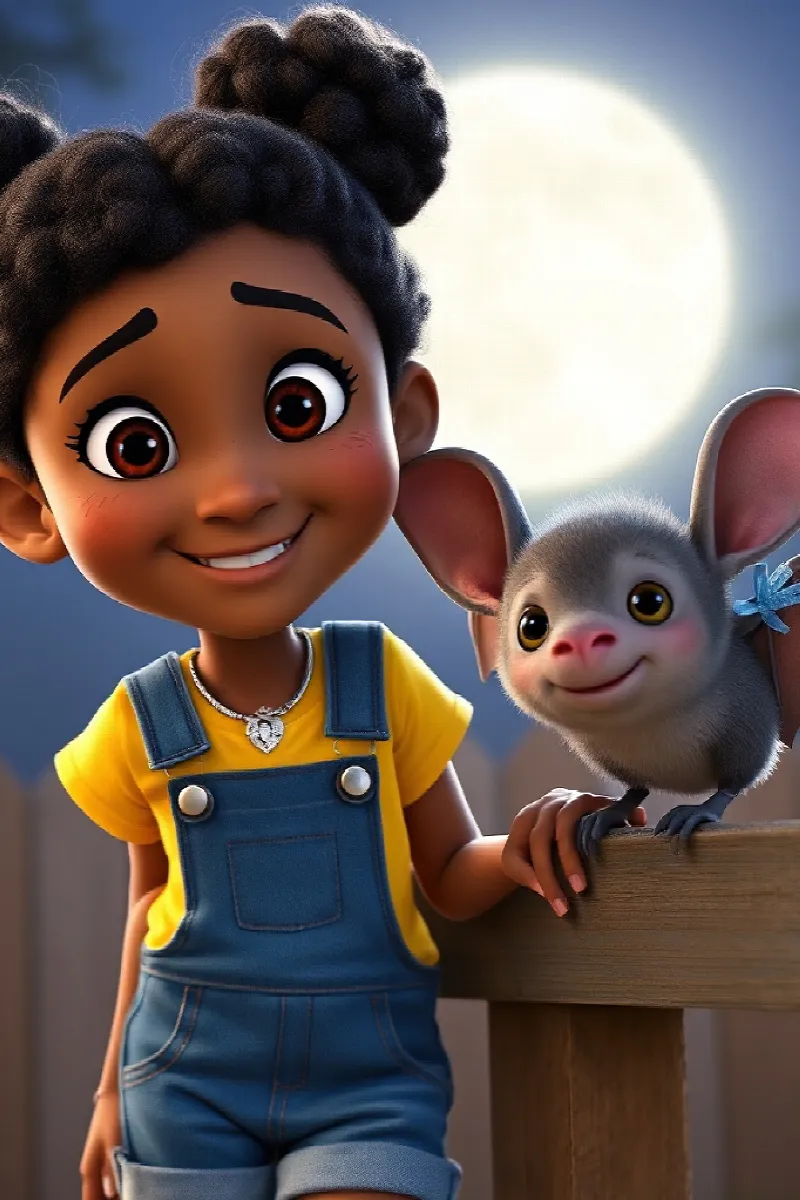 Picture 3 from the tale The Girl and the Little Bat