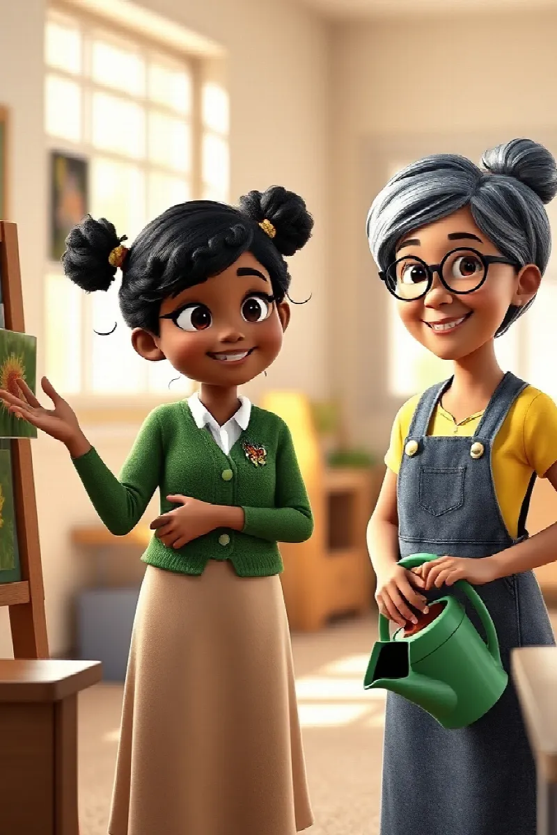Picture 4 from the tale The Girl and the Little Butterfly
