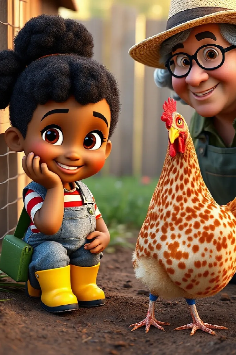 Picture 3 from the tale The Girl and the Rescue Hen