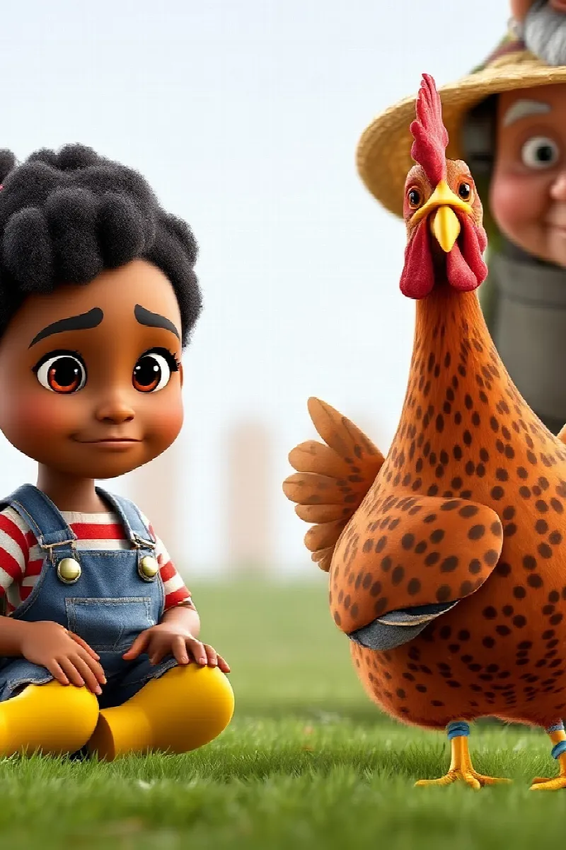 Picture 4 from the tale The Girl and the Rescue Hen