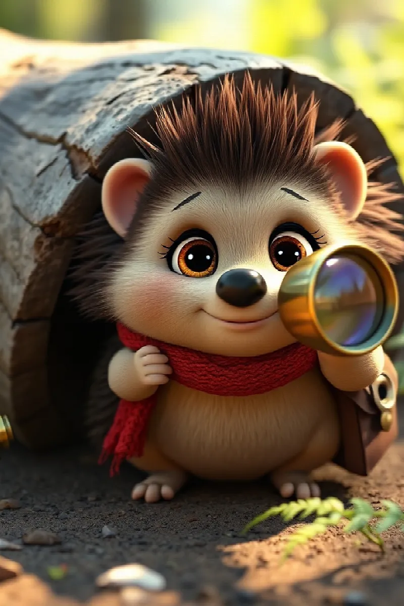 Picture 2 from the tale The Hedgehog's Secret Telescope