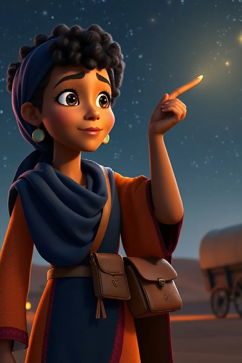 Picture 1 from the tale The Moonlit Caravan
