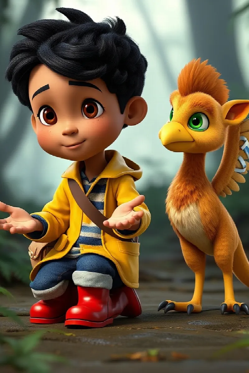 Oğlan ve Griffin masalından 2. resim