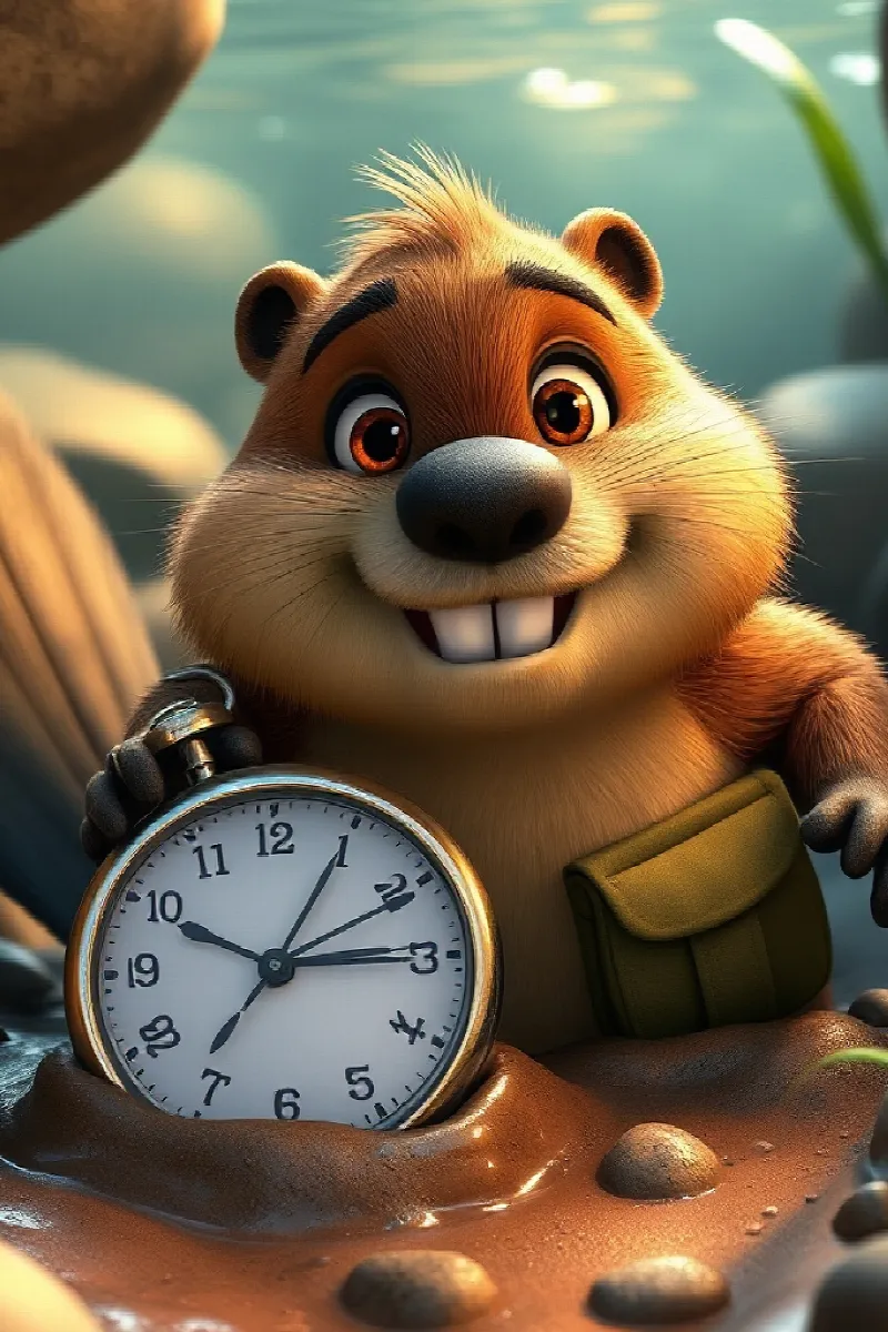 Picture 2 from the tale The Beaver's Secret Clock