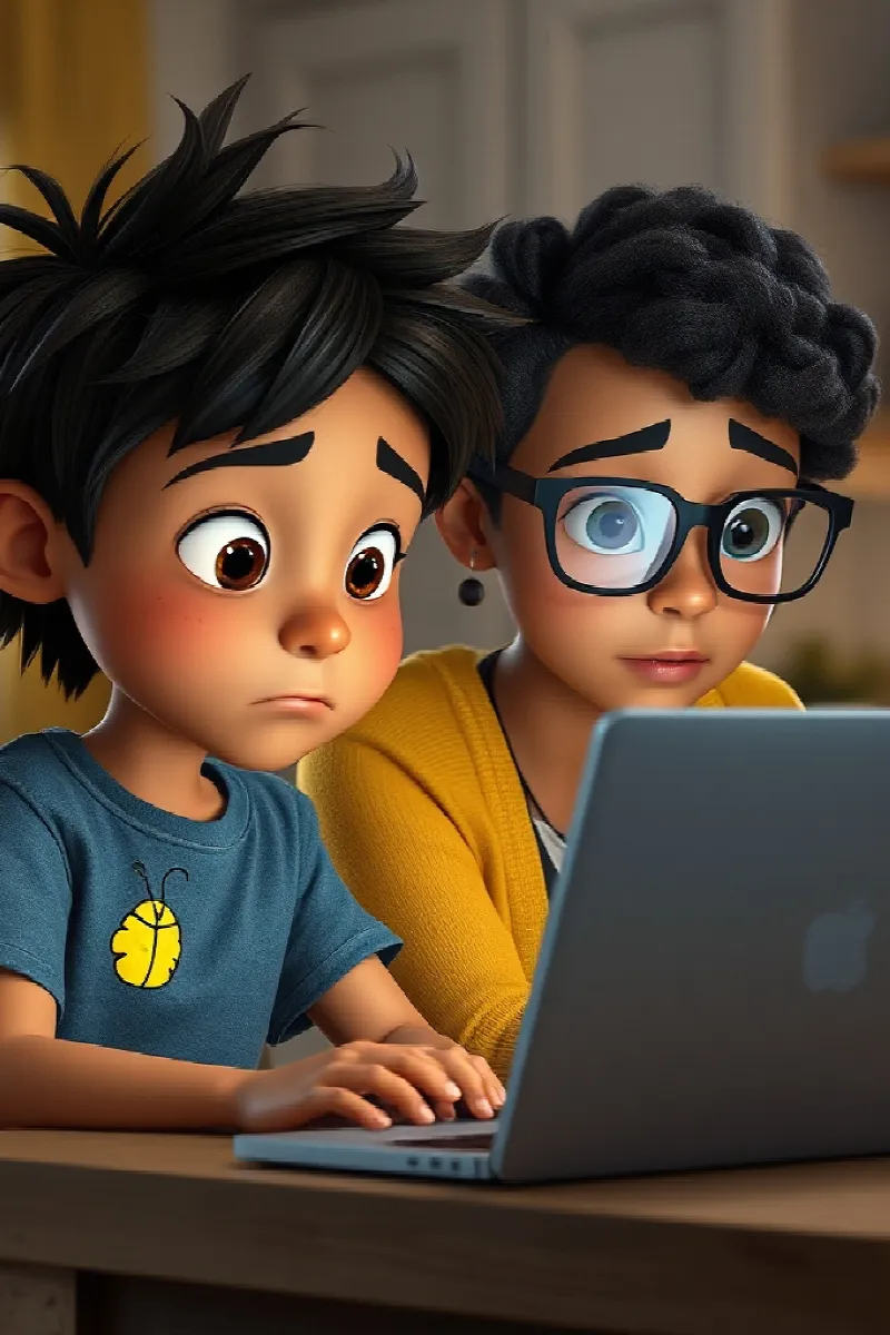 Picture 3 from the tale The Boy and the Fireflies