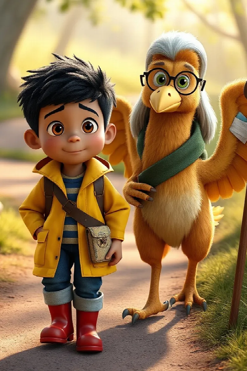Picture 4 from the tale The Boy and the Griffin