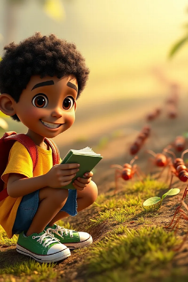 Picture 2 from the tale The Boy and the Leafcutter Ants