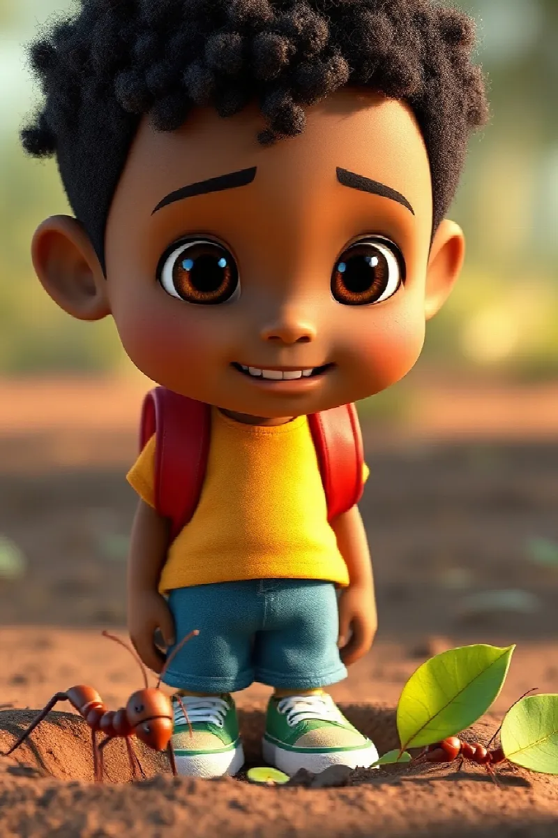 Picture 3 from the tale The Boy and the Leafcutter Ants