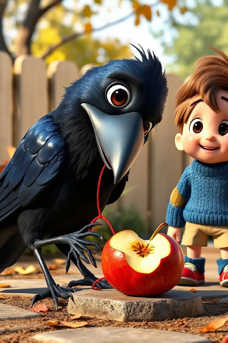 Picture 3 from the tale The Boy and the Raven