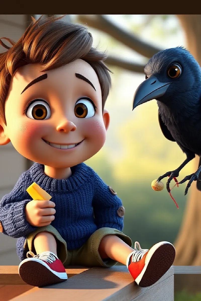 Picture 4 from the tale The Boy and the Raven