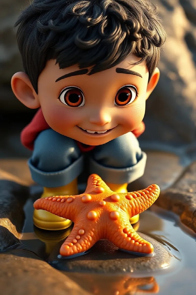 Picture 4 from the tale The Boy and the Starfish