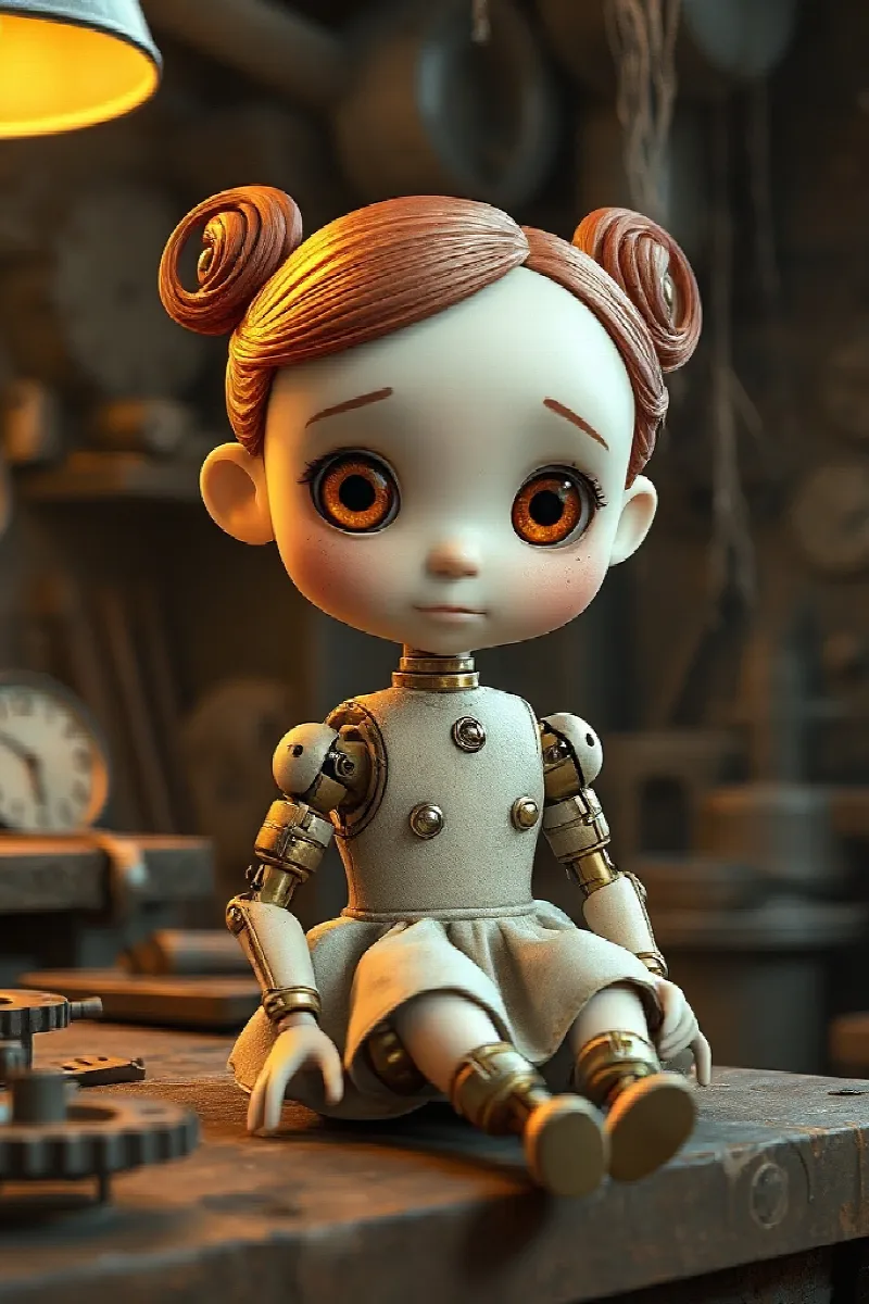 Picture 1 from the tale The Clockwork Girl