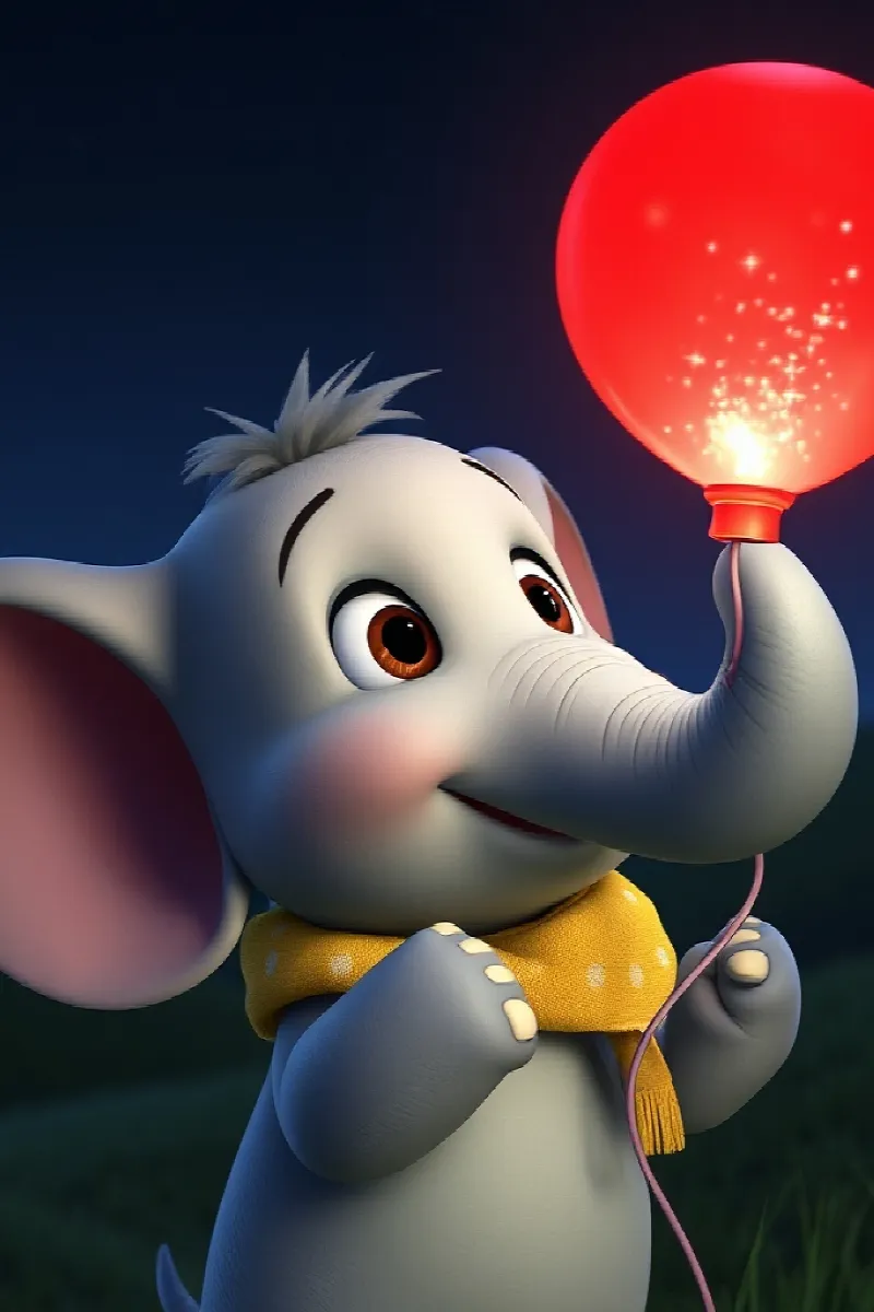 Picture 3 from the tale The Elephant's Red Balloon