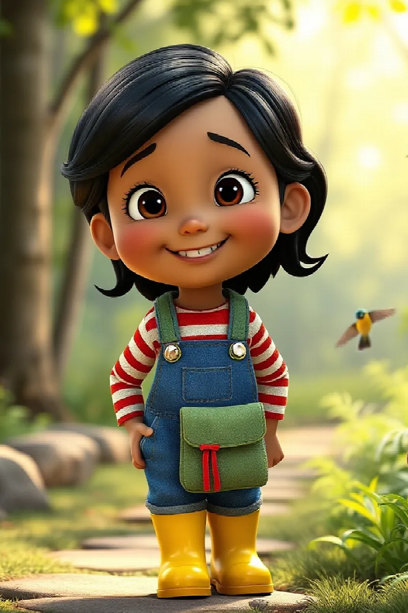 Picture 1 from the tale The Girl and the Golden Deer