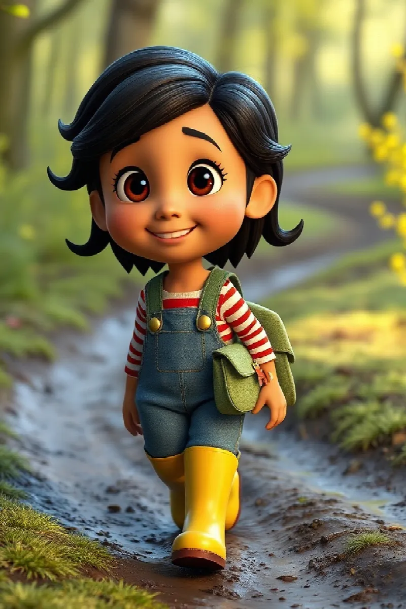 Picture 2 from the tale The Girl and the Golden Deer