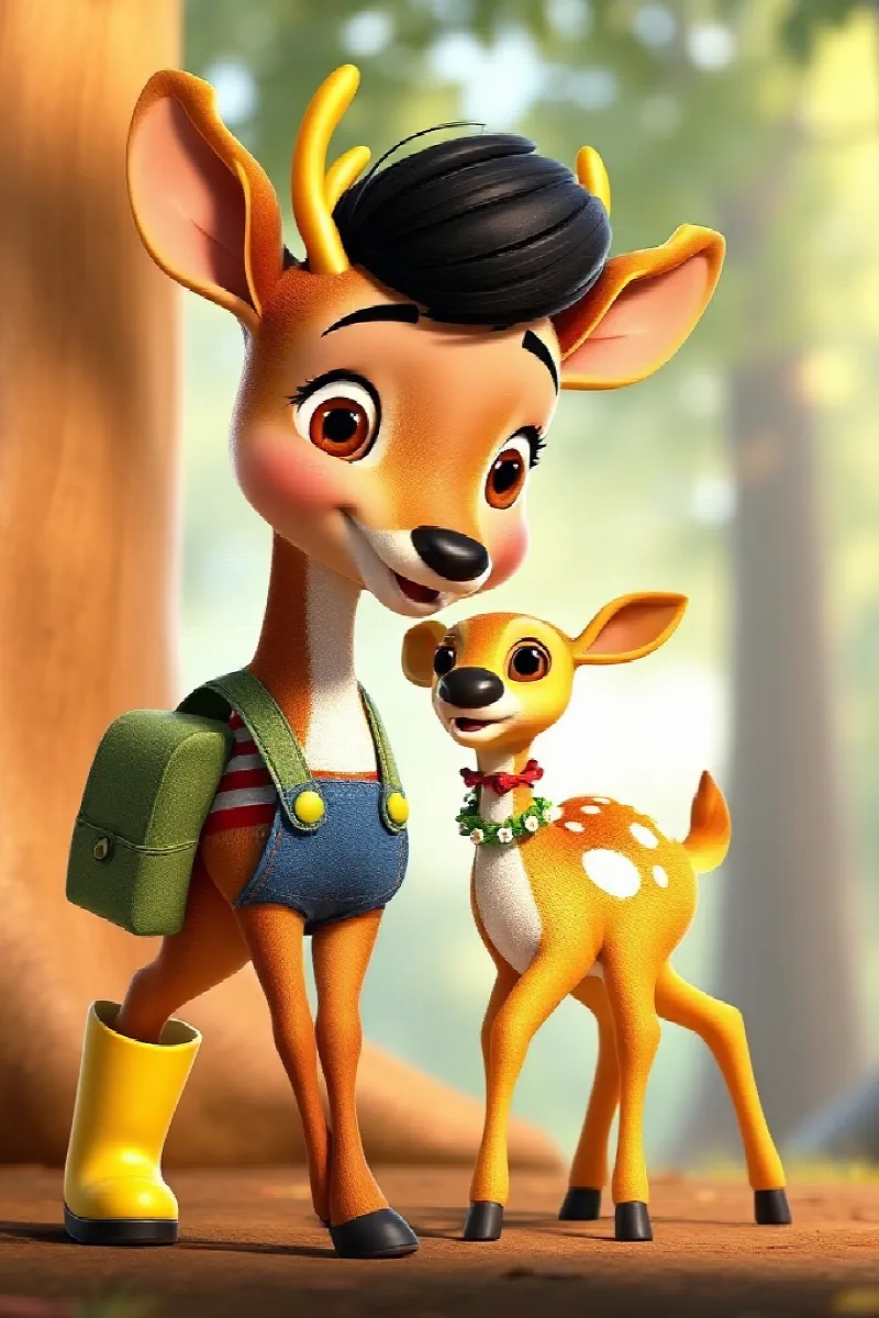 Picture 3 from the tale The Girl and the Golden Deer