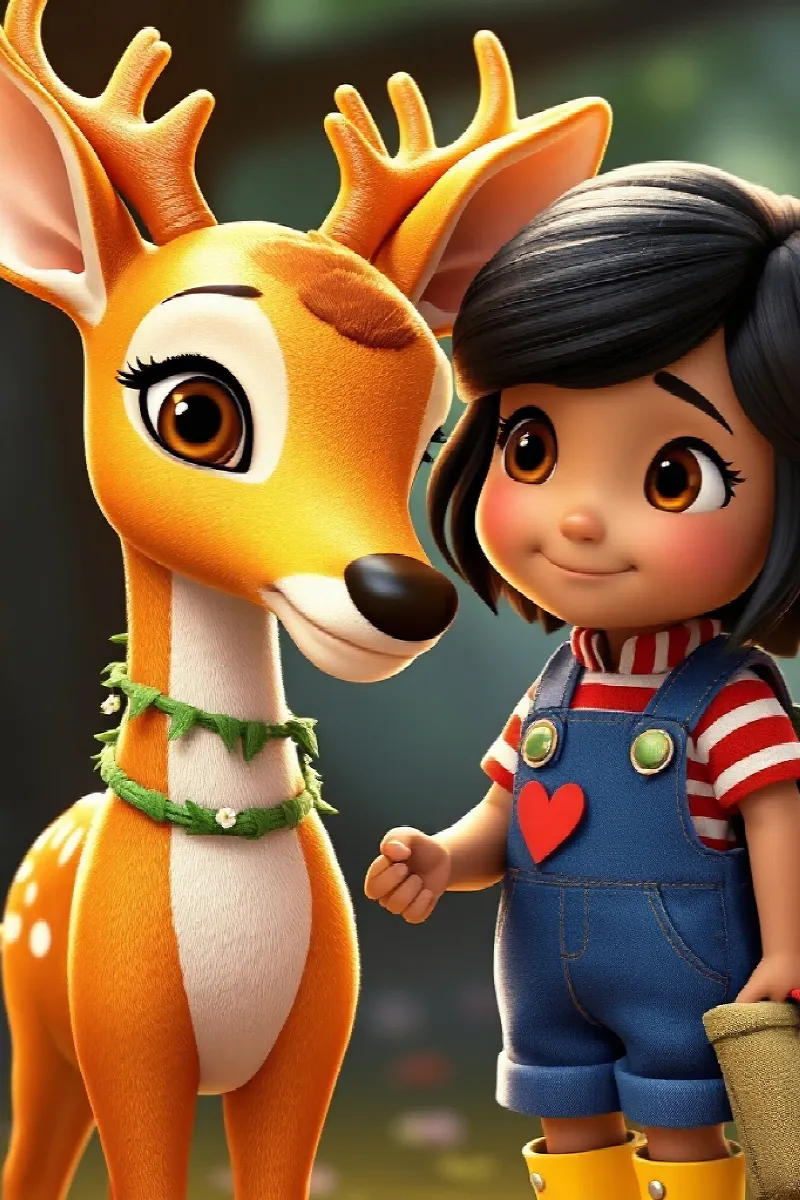 Picture 4 from the tale The Girl and the Golden Deer