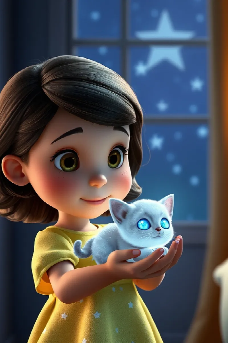Picture 4 from the tale The Girl and the Star Kitten