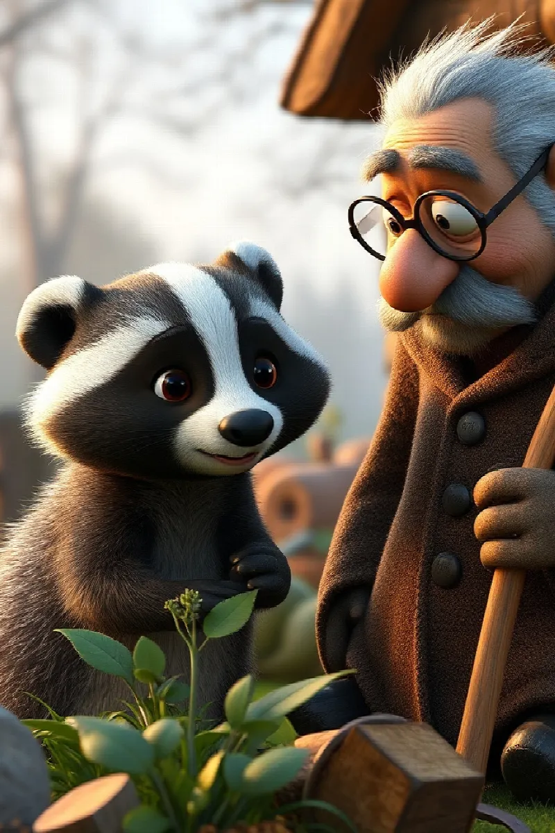 Picture 1 from the tale The Lantern Badger