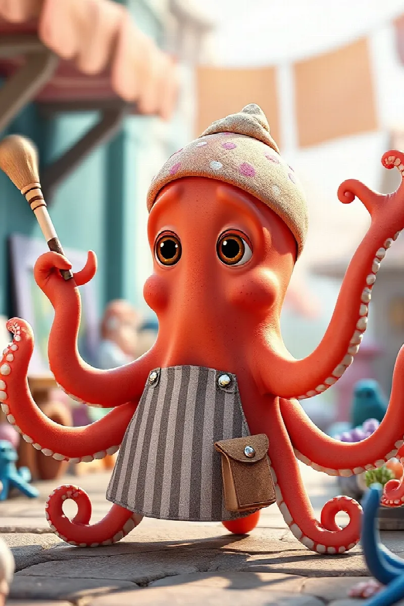 Picture 3 from the tale The Octopus with Eight Jobs