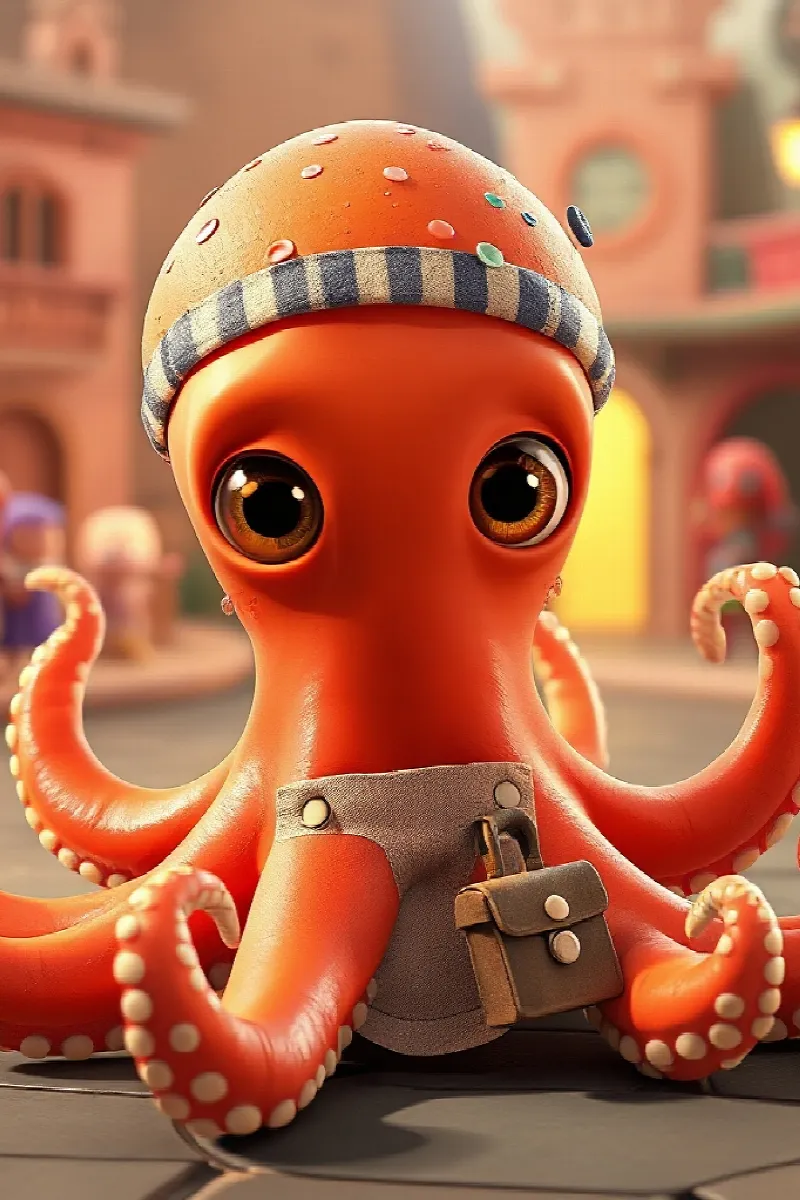 Picture 4 from the tale The Octopus with Eight Jobs