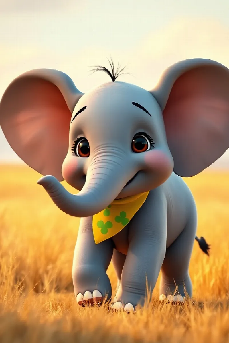 Picture 1 from the tale The Little Elephant's Garden