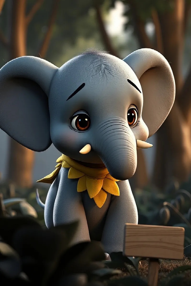 Picture 2 from the tale The Little Elephant's Garden