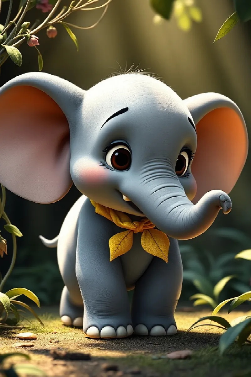 Picture 3 from the tale The Little Elephant's Garden
