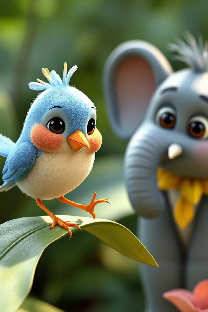 Picture 4 from the tale The Little Elephant's Garden