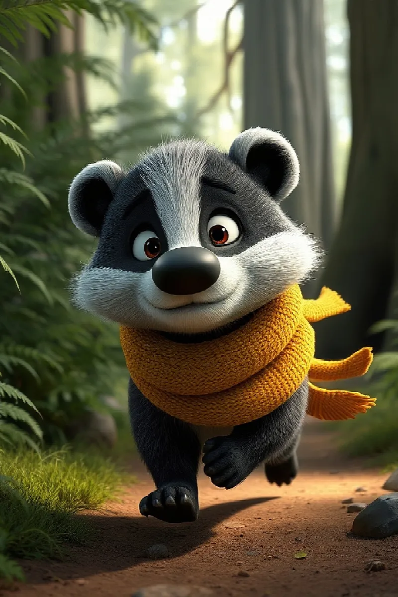 Picture 3 from the tale The Badger's Lost Glasses