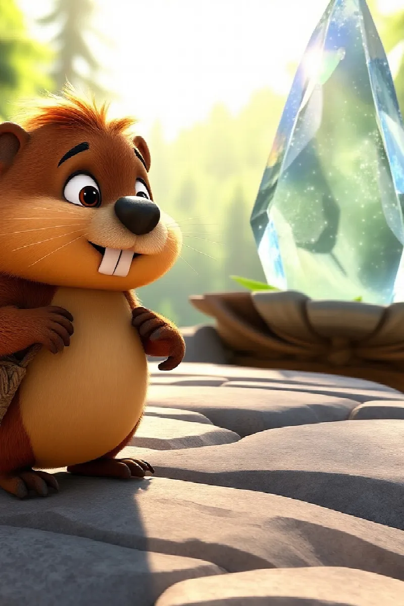 Picture 3 from the tale The Beaver's Crystal Bridge