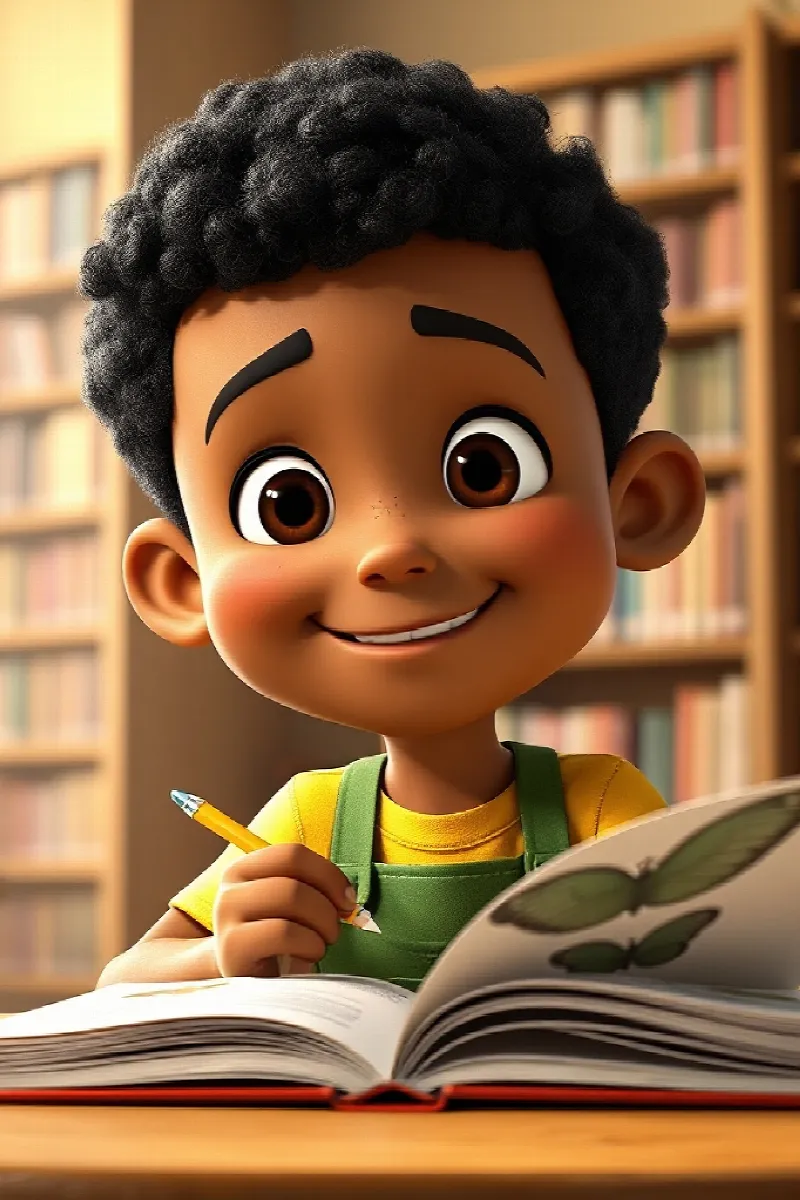 Picture 4 from the tale The Boy and the Little Butterfly